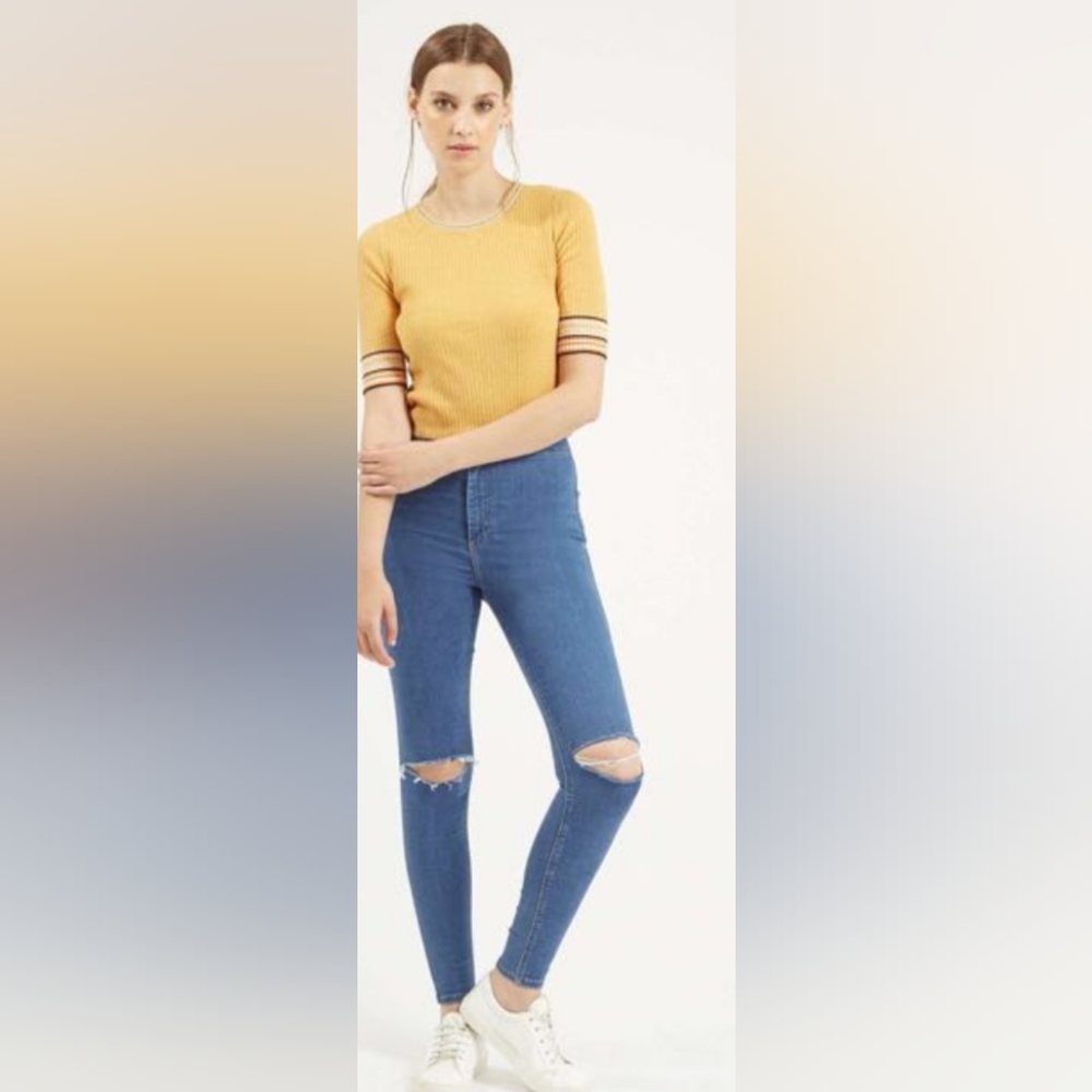 Topshop Moto Joni Ripped Skinny Jeans